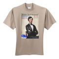 Official Abraham Lincoln Bicentennial Commission Inaugural T-shirts- Clean-shaven Abe - Size L